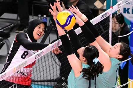 Atlet Voli Indonesia Megawati Hangestri Pertiwi Sumbang 21 Poin di Red Sparks KOVO Cup