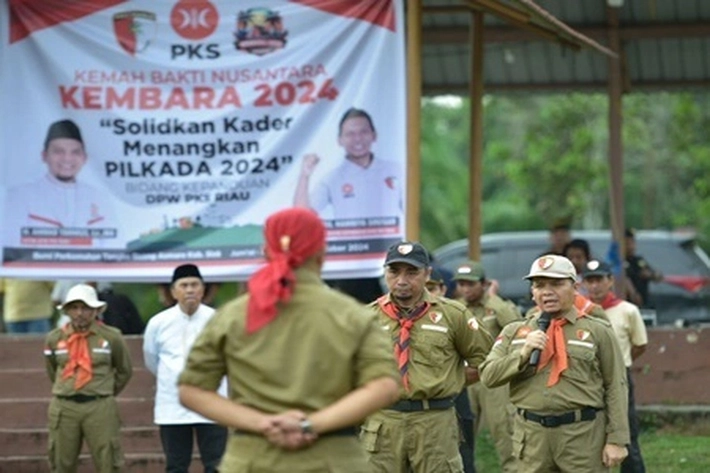 Cagub Riau Syamsuar Hadiri Upacara Pembukaan Kembara yang Diselenggarakan PKS