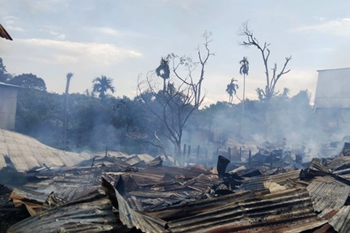 Kebakaran Hebat di Inhil, 'Api Ratakan Desa Belantak Raya dalam Sekejab'