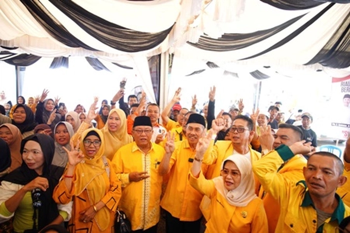 Cagub Syamsuar Hadiri HUT ke-60 Partai Golkar, Ajak Masyarakat Wujudkan Riau Maju dan Bermartabat