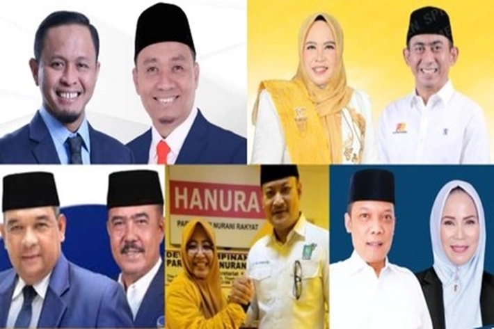 Lima Paslon Walikota-Wakil Walikota Pekanbaru akan 'Bertarung' Berebut Hati Masyarakat di Pilkada 2024