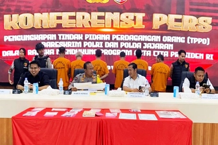 Ditreskrimum Polda Riau Bongkar Kasus Perdagangan Orang, 41 Korban Teridentifikasi