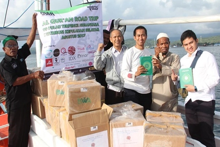 40 Ribu Alquran Wakaf Didistribusikan ke Pulau-Pulau Terpencil