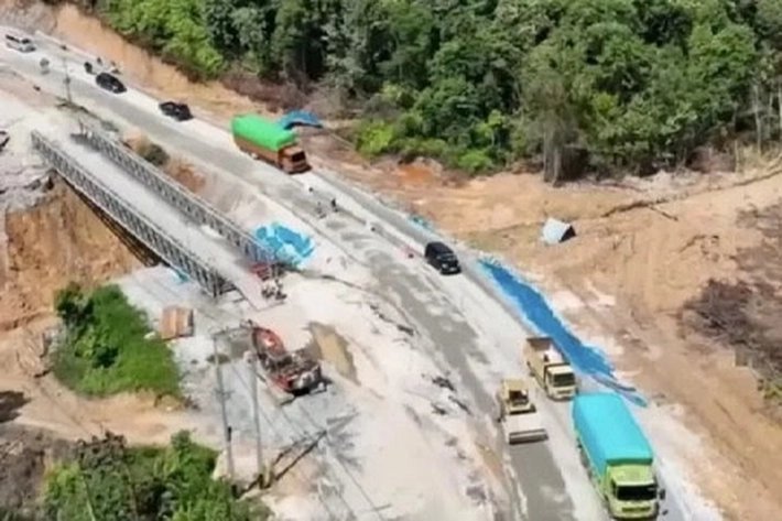 Pengerjaan Trase Baru Jalan Lintas Riau-Sumbar Terus Dikebut, Meski Terkendala Hujan