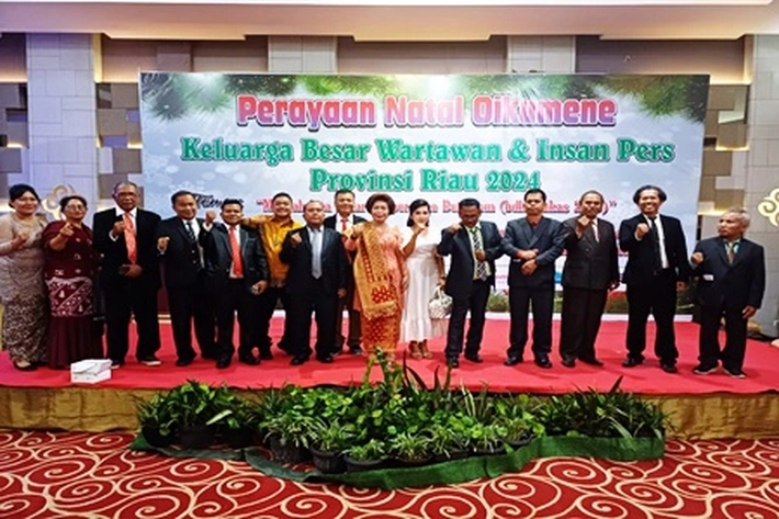 Wartawan Kristiani Gelar Perayaan Natal 2024 di Hotel Grand Tjokro