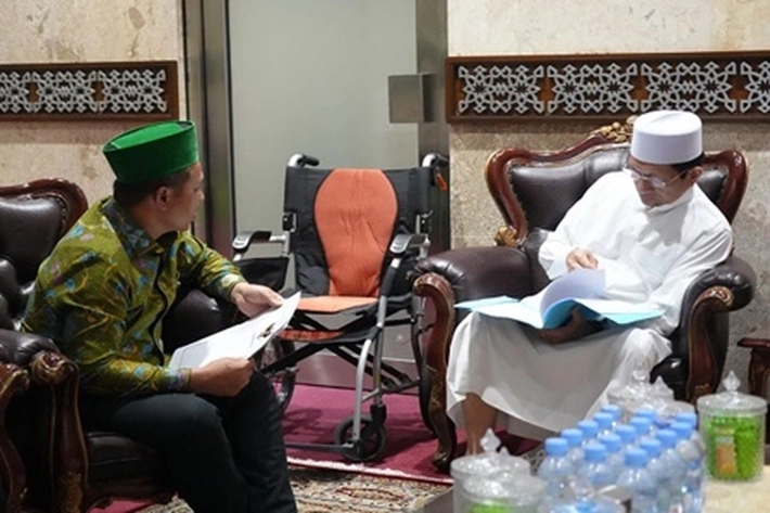 Gubri Abdul Wahid Kunjungi Menteri Agama di Kompleks Masjid Istiqlal Jakarta