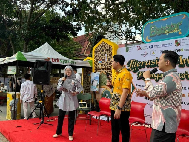 Bank Riau Kepri Syariah Gelar Bazar Kampong Ramadan Kite di Jalan Cut Nyak Dien Pekanbaru