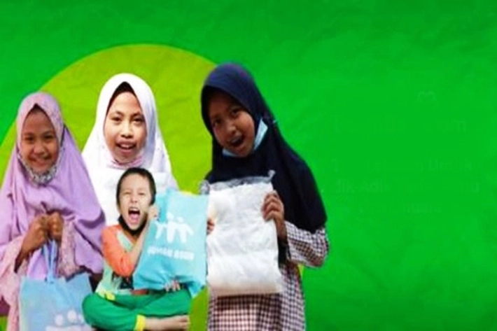 Anak Yatim Piatu dan Dhuafa d Riau Diberi Baju Lebaran Ditengah Bulan Ramadan 1446 Hijriah