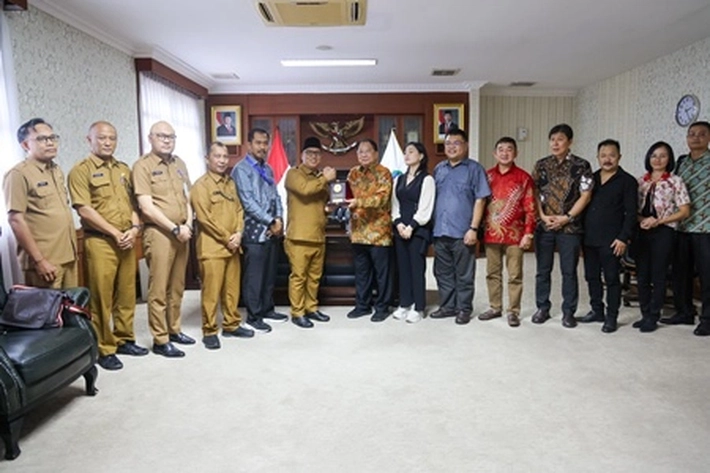 Wagub Nyanyang Haris Pratamura Terima Kedatangan Ketum INTI, Bahas Peluang Investasi Bidang Teknologi dan Pengembangan Kawasan Industri