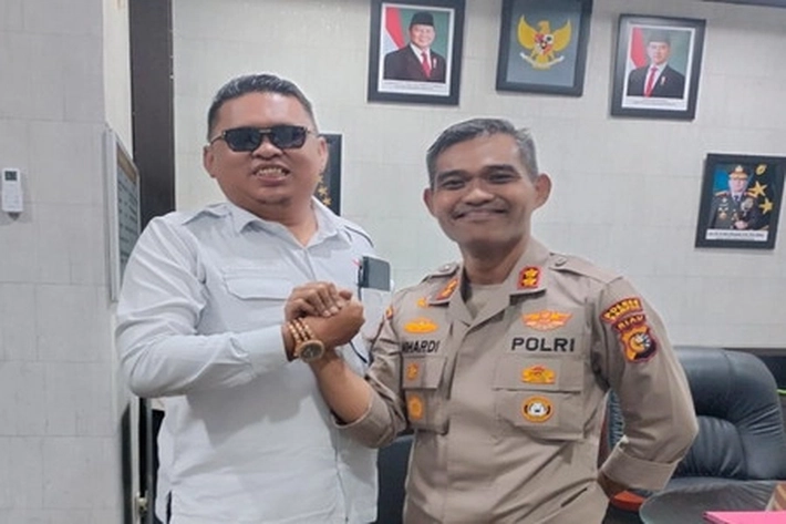 Silaturahmi KNPI Riau dengan Kapolres Kampar Terasa Hangat dengan Kopi Bersama