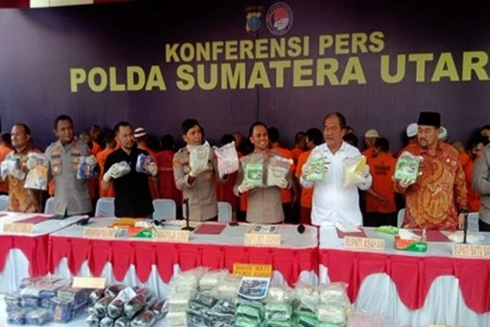 Polda Sumut Ungkap 322 Kasus Narkoba yang Libatkan Hampir 500 Tersangka