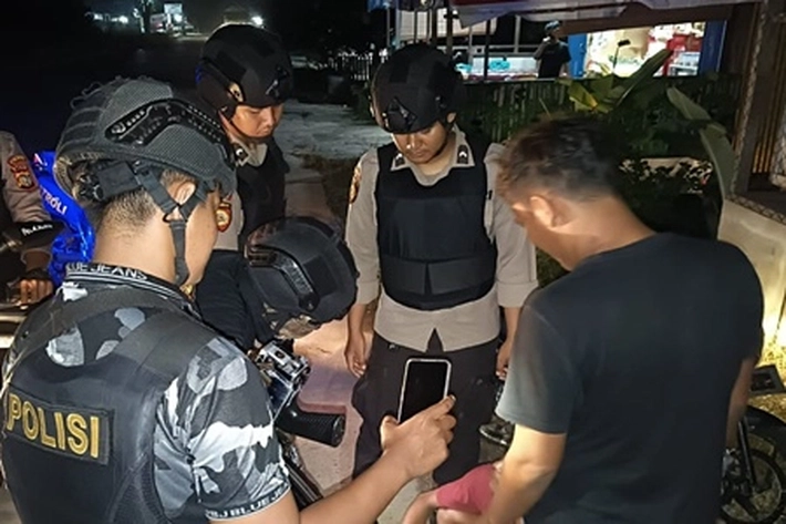 Tim RAGA Polres Pelalawan Gencar Patroli Malam Juga Cegah Geng Motor dan Pelaku Anarkis