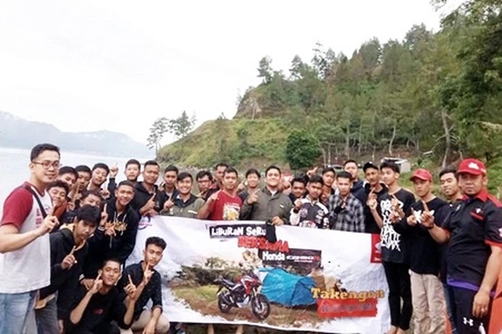PT Capella Dinamik Nusantara Gelar Kegiatan  Touring Wisata Alam Bersama Komunitas Honda