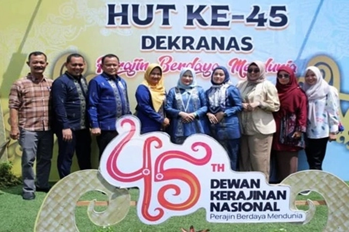 Ketua dan Wakil Ketua Dekranasda Kabupaten Asahan Ikuti Peringati HUT ke-45 Dekranas