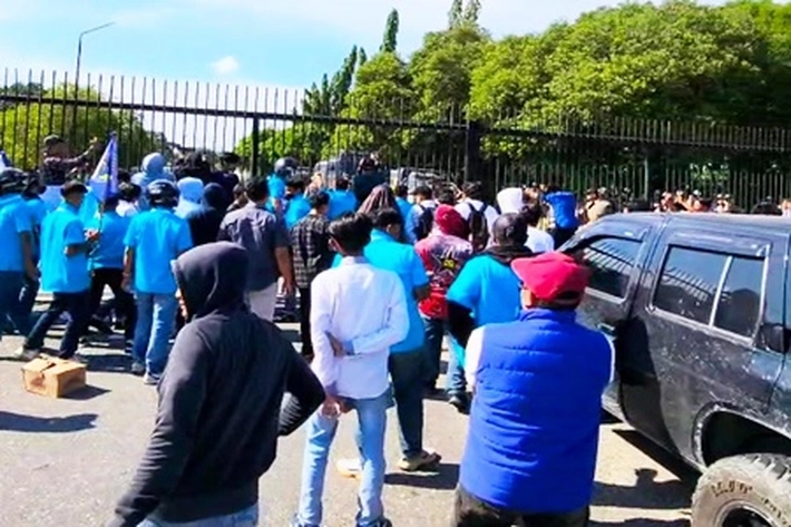 KNPI Demo Kantor PT Pertamina Hulu Rokan, 'karena Beri Dana PI Cuma 1 Dollar AS Per Bulan'