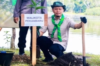 Walikota Agung Nugoroho Bersama Porserosi Lakukan Gerakan Penghijauan dengan Tanam 1.000 Pohon 