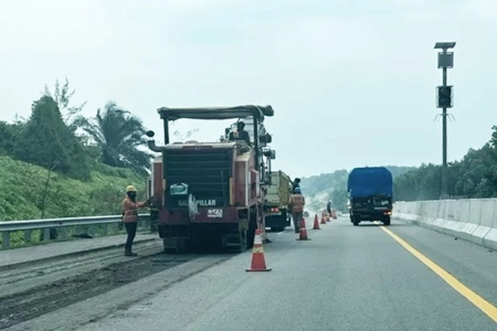 PT Hutama Karya Perbaiki Sejumlah Titik Tol Pekanbaru–Dumai yang akan Selesai Sebelum Idulfitri