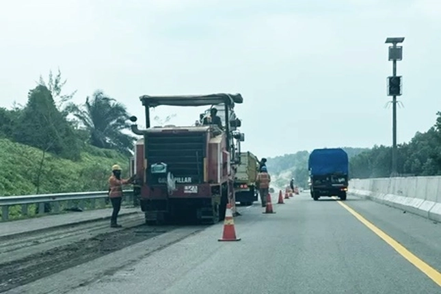 PT Hutama Karya Perbaiki Sejumlah Titik Tol Pekanbaru–Dumai yang akan Selesai Sebelum Idulfitri