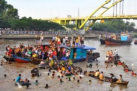 Sambut Ramadan 1447 Hijriah, Petang Megang 2026 di Tepian Sungai Siak Meriah