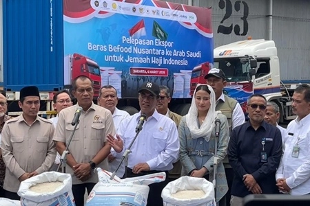  Pengiriman Beras Haji ke Saudi Tidak Ganggu Pasokan dalam Negeri