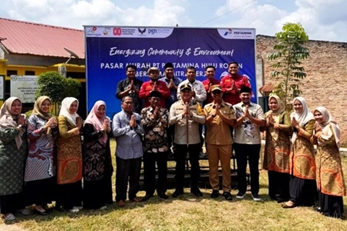 Kapolres Rohil dan Wabup Hadiri Pasar Murah Ramadan yang Digelar PT Pertamina Hulu Rokan di Bangko Permata