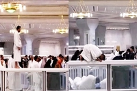 Seorang Pria Diamankan Saat Salat di Atas Pagar Masjidil Haram