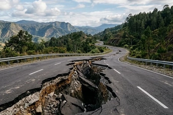 Gempa 7,6 Guncang Sulawesi Utara dan Maluku Utara Hingga Jalanan Aspal Sampai Bergoyang