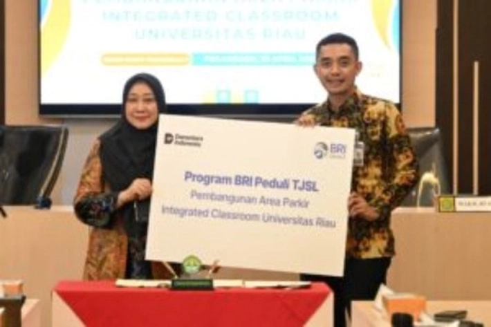 BRI dan Unri Kerjasama Bangun Area Parkir Modern untuk Kenyamanan Mahasiswa