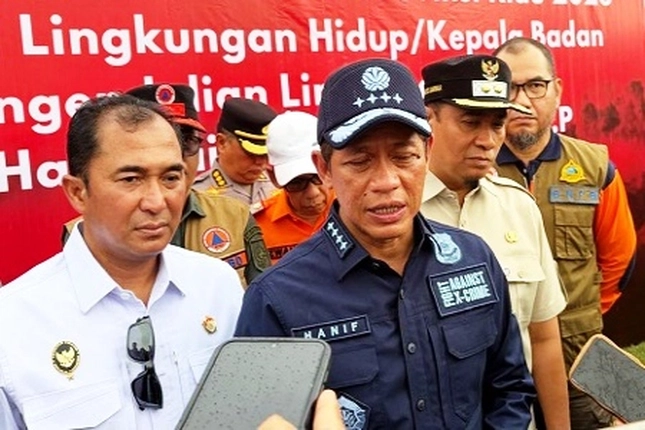 MenLH Hanif Faisol Nurofiq Perkuat Langkah Antisipasi Hadapi Kemarau di Riau yang di Dukung Dunia Usaha