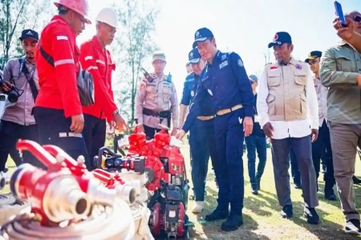 MenLH Hanif Faisol Nurofiq Pimpin Apel Siaga Karhutla 2026 di Dumai