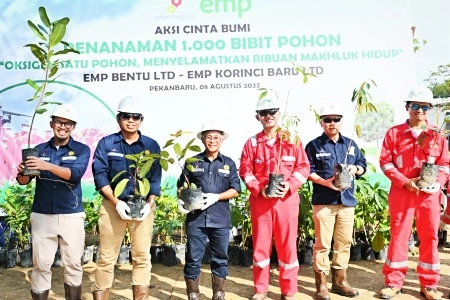 SKK Migas dan EMP Group Tanam Ribuan Pohon di 12 Kabupaten/Kota