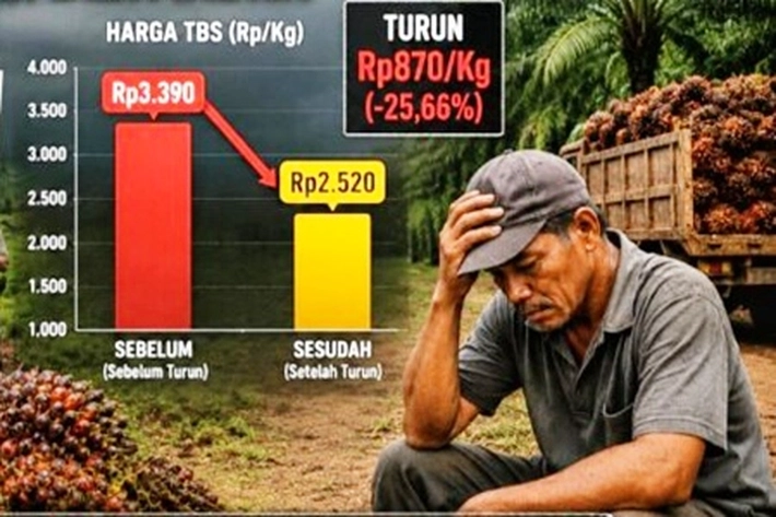 Suasana Kebun Berubah Tegang karena Harga Sawit Anjlok, 'Jadi Tamparan Keras dan Luka Mendalam Bagi Petani Swadaya'