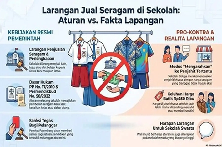 Aparatur Sipil Negara Terlibat Skandal Bisnis Seragam Sekolah Tetap di Sanksi