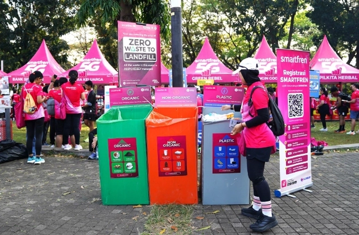 SMARTFREN Run 2026 Terapkan Konsep Zero Waste to Landfill untuk Lingkungan