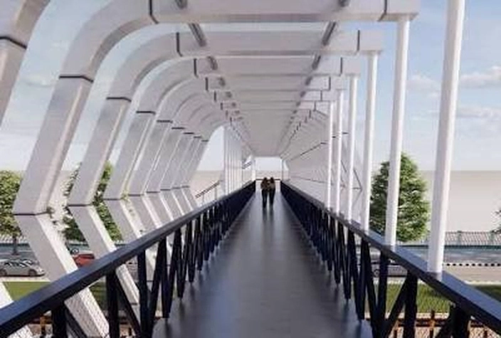 Jembatan Penyeberangan Orang akan Dibangun yang Terhubung ke RTH Putri Kaca Mayang