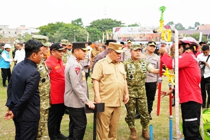 Apel Siaga Karhutla 2026,  Tekankan Kolaborasi Polri,TNI dan Pemda