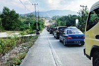 Perbatasan Riau-Sumbar Masih Buka Tutup karena ada Pengecoran Jalan