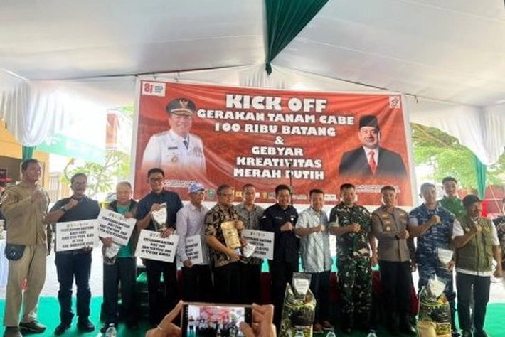 Tim Pengendalian Inflasi Daerah dan PT RPB Gelar Kick Off Gerakan Tanam Cabai yang Dihadiri Sekretariat KSP