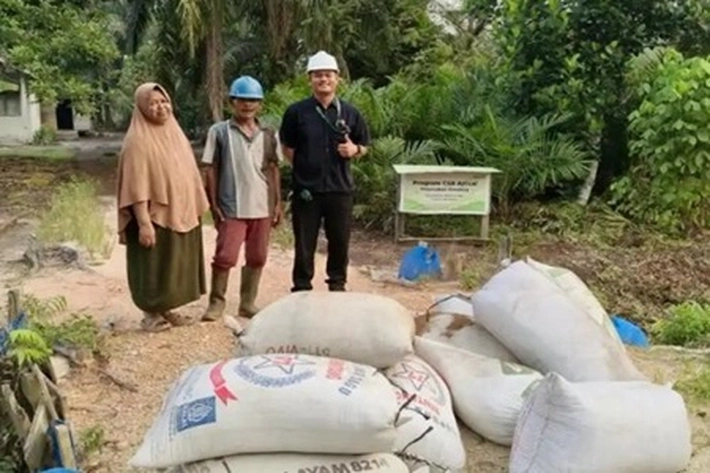Petani Manfaatkan Produk Samping Pengelolaan Kelapa Sawit untuk Peternakan