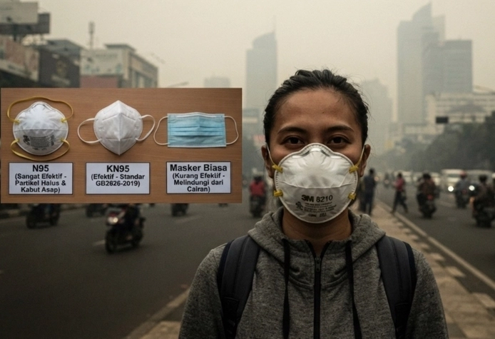 Diskes Riau Minta Pasokan 850 Ribu Pcs Masker N95 ke Pusat untuk Perlindungan Kabut Asap Karhutla