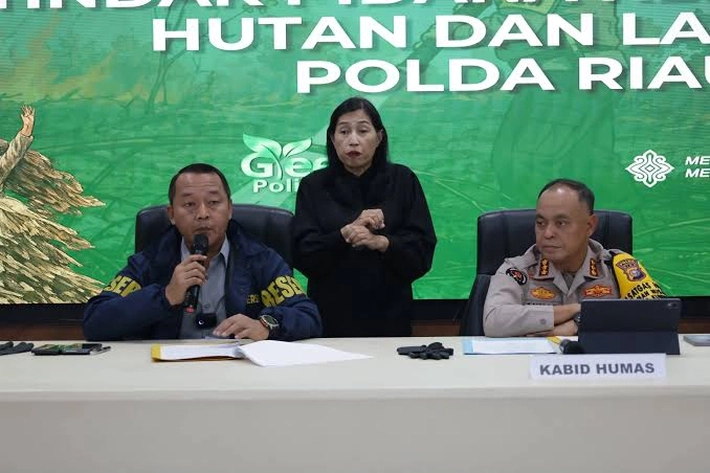 Polisi Dalami Rangkaian Dibalik Terjadinya Karhutla dan Usut Aktor di Baliknya yang Sudah Tetapkan 61 Tersangka