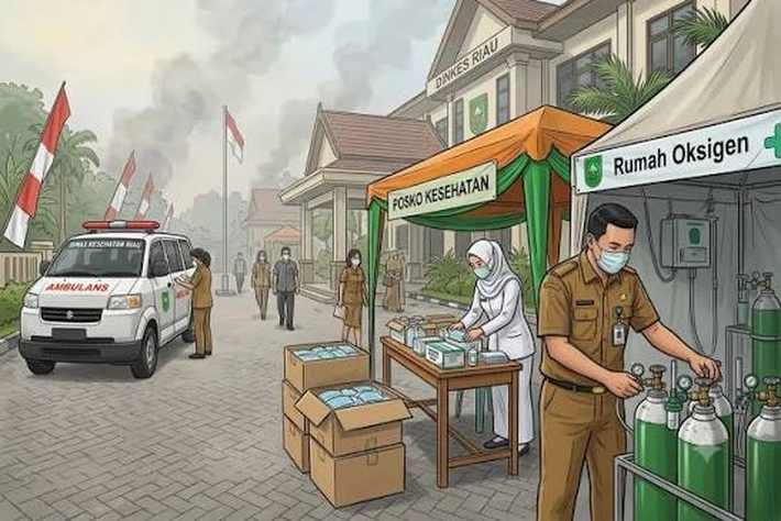 Pemprov Bersama RS Bhayangkara Siapkan 5 Lokasi Posko Kesehatan Kabut Asap yang Dilengkapi Dokter, Perawat hingga Ambulans