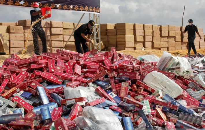 Bea Cukai Amankan Peredaran Rokok Ilegal Tanpa Cukai yang Masih Marak di Batam
