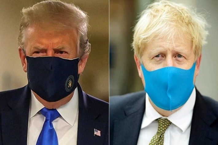 Donald Trump dan Boris Johnson Berubah Sikap Terlihat Memakai Masker