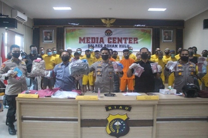 Polres Rohul Ungkap 77 Kasus Narkoba dan Uang Palsu